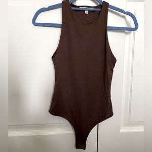NWOT brown Gaze bodysuit